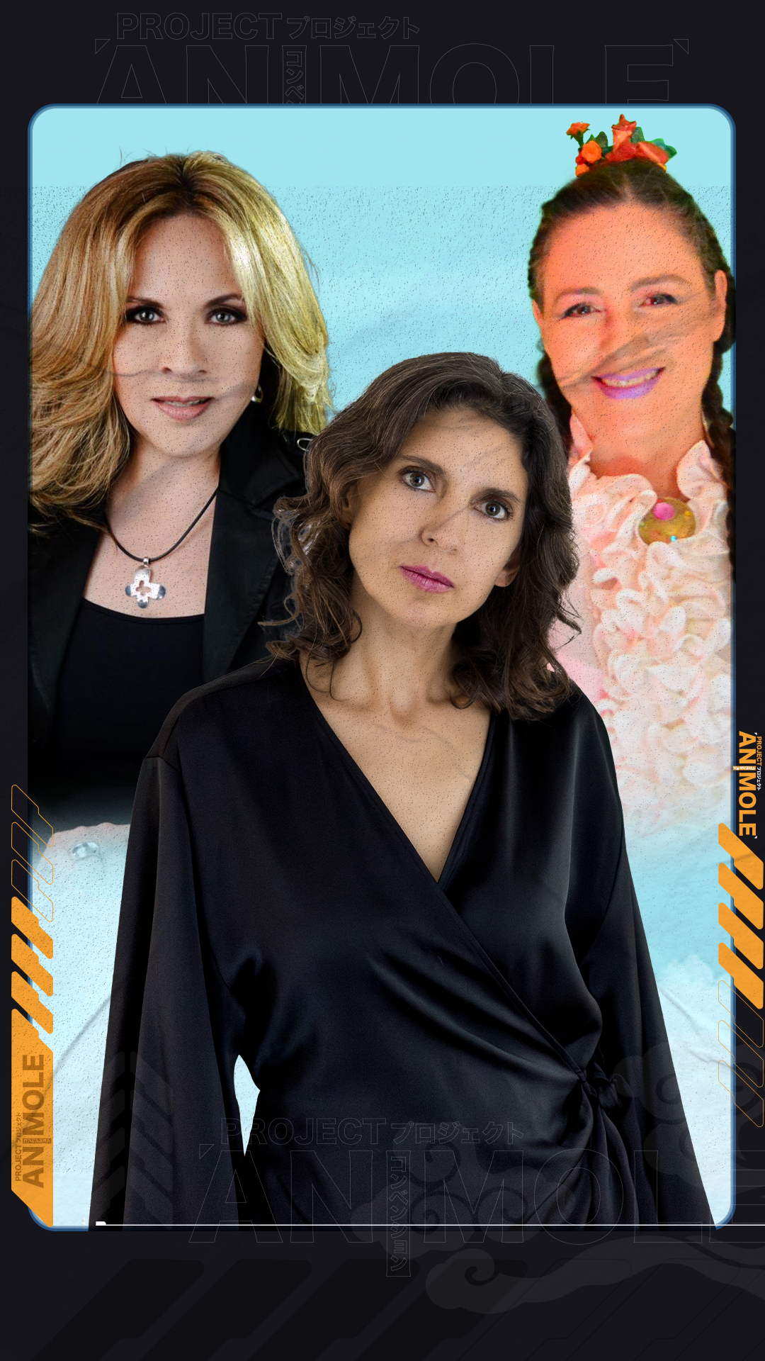 Maggie Vera, Gabriela Vega y Marisa de Lille